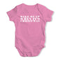 Cute Infant Bodysuit Wake Me Up When It's Christmas Baby Unisex Baby Grow Bodysuit 3 - 6 Months Pink