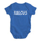 Funny Baby Clothes Wake Me Up When It's Christmas Baby Unisex Baby Grow Bodysuit 0 - 3 Months Royal Blue
