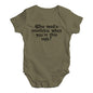 Funny Infant Baby Bodysuit Who Needs Mistletoe Baby Unisex Baby Grow Bodysuit 0 - 3 Months Khaki