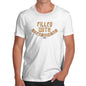 Mens Novelty T Shirt Christmas Filled With Shenanigans Men's T-Shirt X-Large White