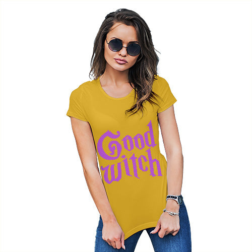 Novelty Gifts For Women Good Witch Women's T-Shirt X-Large Yellow