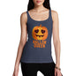 Womens Funny Tank Top Hallow Queen Women's Tank Top Medium Navy