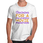 Funny T-Shirts For Guys Halloween Movie Marathon Men's T-Shirt Large White