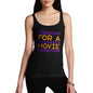 Funny Tank Top For Mum Halloween Movie Marathon Women's Tank Top X-Large Black