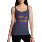 Funny Tank Top For Mum Halloween Movie Marathon Women's Tank Top Small Navy