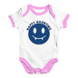 Bodysuit Baby Romper Happy Haunting Baby Unisex Baby Grow Bodysuit 0 - 3 Months White Pink Trim