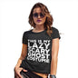 Funny T Shirts For Mum Lazy Scary Ghost Costume Women's T-Shirt X-Large Black
