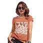 Womens Funny Sarcasm T Shirt Lazy Scary Ghost Costume Women's T-Shirt Medium Orange