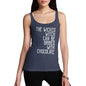 Funny Tank Top For Women Sarcasm The Wicked Witch Can Be Bribed Women's Tank Top Large Navy