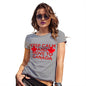 Womens Funny Tshirts Keep Calm And Move To Canada Women's T-Shirt Small Light Grey