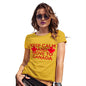Womens Funny T Shirts Keep Calm And Move To Canada Women's T-Shirt Medium Yellow