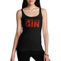 Funny Tank Tops For Women My Blood Type Is Gin Women's Tank Top Small Black