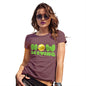 Funny Shirts For Women Now Serving Tennis Women's T-Shirt Medium Burgundy