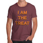 Mens Novelty T Shirt Christmas I Am The Treat Men's T-Shirt Small Burgundy