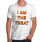 Funny T Shirts For Men I Am The Treat Men's T-Shirt Large White