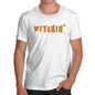Novelty Tshirts Men Witchin' Men's T-Shirt Large White