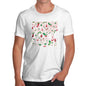 Funny T Shirts For Men Christmas Calories Don't Count Men's T-Shirt Large White