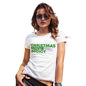 Womens Funny Tshirts Christmas Movie Addict Women's T-Shirt X-Large White