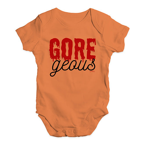 Funny Baby Clothes Gore-geous Baby Unisex Baby Grow Bodysuit 0 - 3 Months Orange