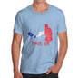 Funny Mens T Shirts Rugby France 2019 Men's T-Shirt X-Large Sky Blue