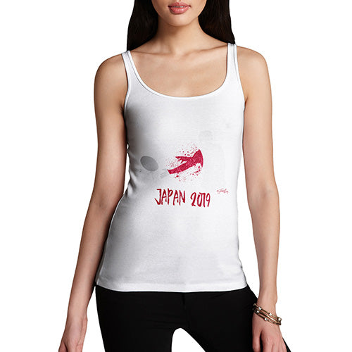 Novelty Tank Top Women Rugby Japan 2019 Women's Tank Top Medium White
