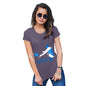 Funny T Shirts For Mum Rugby Scotland 2019 Women's T-Shirt Large Plum