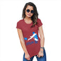 Womens Novelty T Shirt Christmas Rugby Scotland 2019 Women's T-Shirt Medium Red