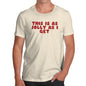 Funny Mens T Shirts This Is As Jolly As I Get Men's T-Shirt Medium Natural
