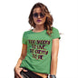Funny T Shirts For Mum Too Spoopy To Live Women's T-Shirt X-Large Green