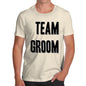 Funny Gifts For Men Team Groom Silver Men's T-Shirt Large Natural