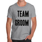 Funny Gifts For Men Team Groom Silver Men's T-Shirt Small Light Grey