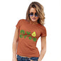 Womens T-Shirt Funny Geek Nerd Hilarious Joke Avo Crew Women's T-Shirt Small Orange