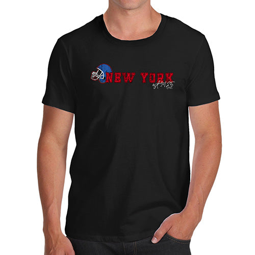 Funny T-Shirts For Men Sarcasm New York American Football Established Men's T-Shirt Small Black