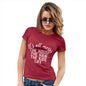 Womens Novelty T Shirt Christmas It's All Messy Women's T-Shirt Medium Red