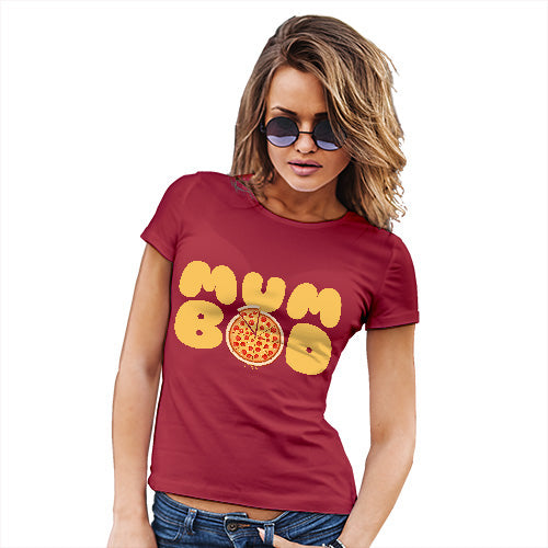 Womens Funny Tshirts Mum Bod Women's T-Shirt Medium Red