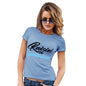 Funny T-Shirts For Women Sarcasm Raisin' A Gentleman Women's T-Shirt Medium Sky Blue