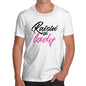 Novelty Tshirts Men Funny Raisin' A Lady Men's T-Shirt Small White