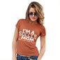 Womens T-Shirt Funny Geek Nerd Hilarious Joke I'm A Soccer Mom Women's T-Shirt Large Orange