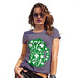 Womens Funny Tshirts St Patrick's Day Tankard Women's T-Shirt Large Plum