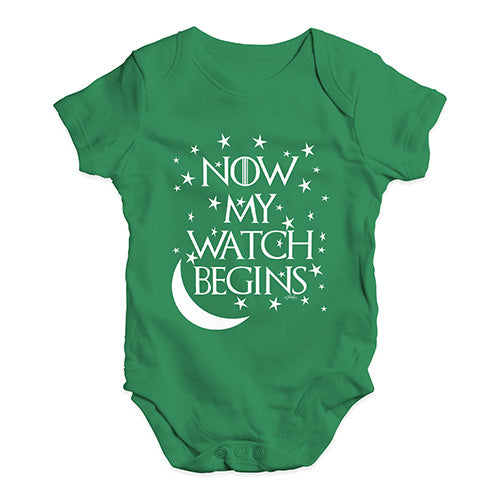 Now My Watch Begins Game Of Thrones Baby Unisex Baby Grow Bodysuit