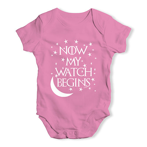 Now My Watch Begins Game Of Thrones Baby Unisex Baby Grow Bodysuit