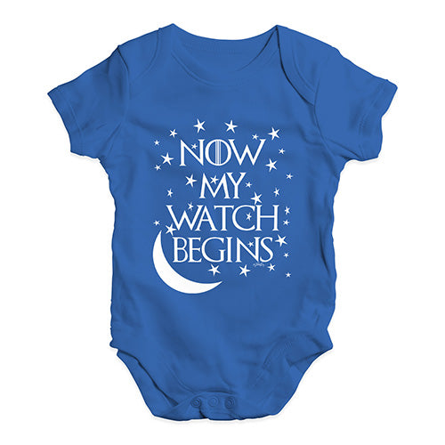 Now My Watch Begins Game Of Thrones Baby Unisex Baby Grow Bodysuit