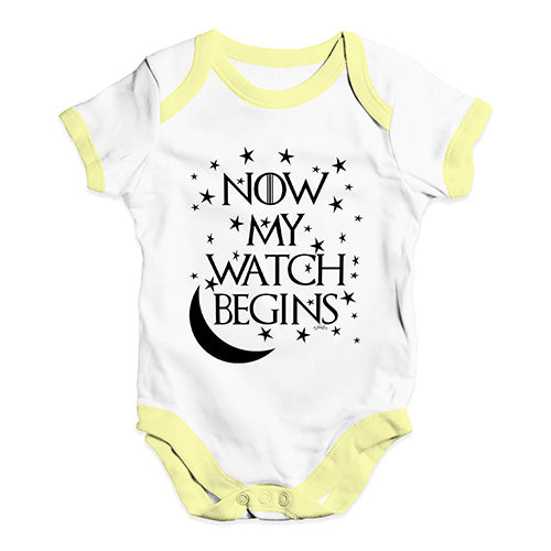 Now My Watch Begins Game Of Thrones Baby Unisex Baby Grow Bodysuit