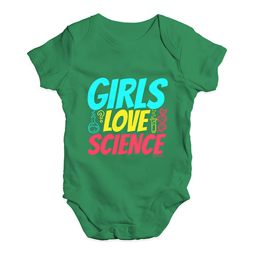 Girls Love Science Baby Unisex Baby Grow Bodysuit