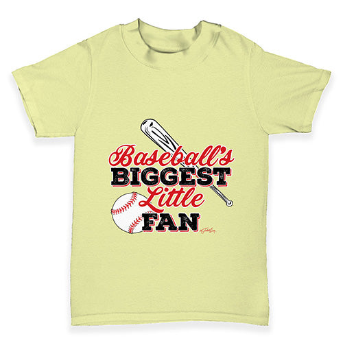 Baseball's Biggest Little Fan Baby Toddler T-Shirt