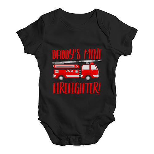 Daddy's Mini Firefighter Baby Unisex Baby Grow Bodysuit