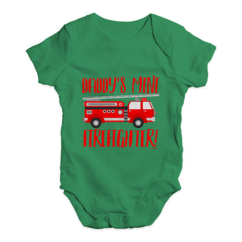 Daddy's Mini Firefighter Baby Unisex Baby Grow Bodysuit