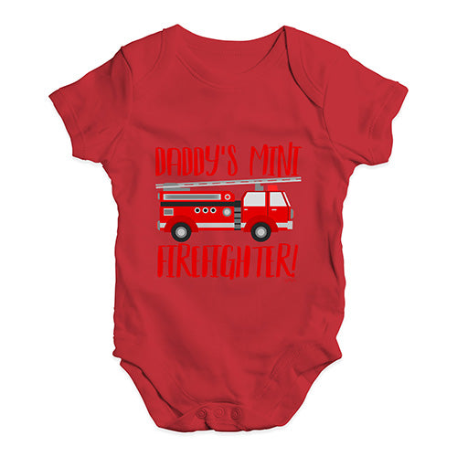 Daddy's Mini Firefighter Baby Unisex Baby Grow Bodysuit