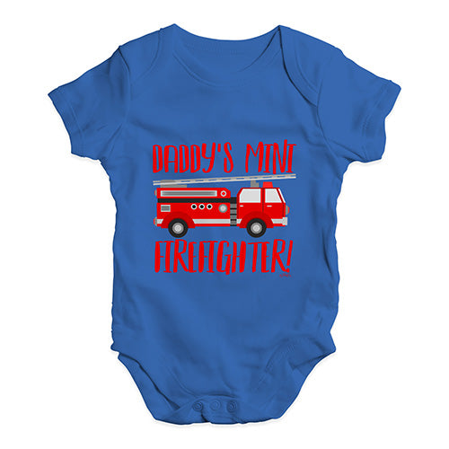 Daddy's Mini Firefighter Baby Unisex Baby Grow Bodysuit