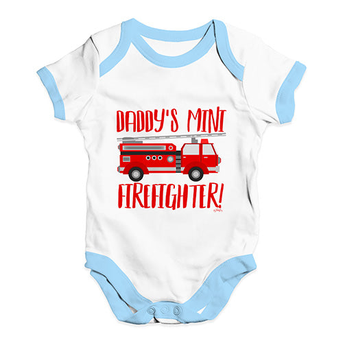 Daddy's Mini Firefighter Baby Unisex Baby Grow Bodysuit